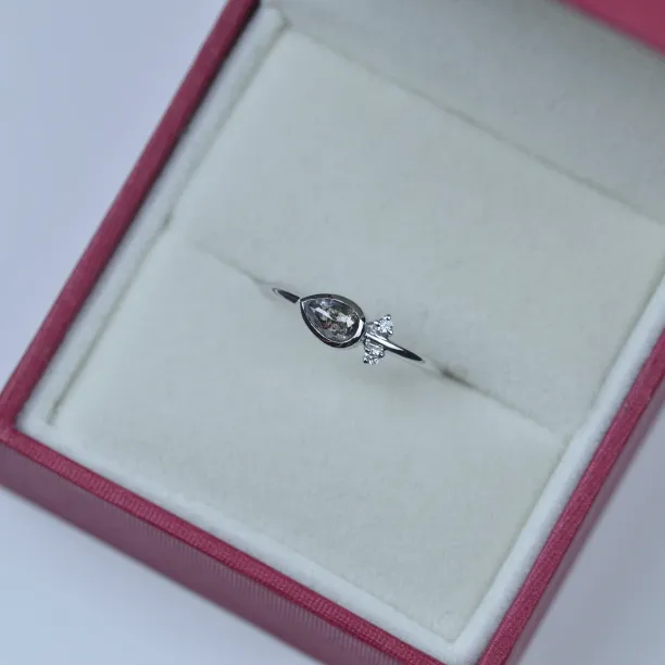 Zlatý prsten s diamantem salt and pepper 0.32ct NANCY Image