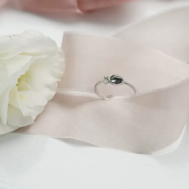 Zlatý prsten s diamantem salt and pepper 0.32ct NANCY Image