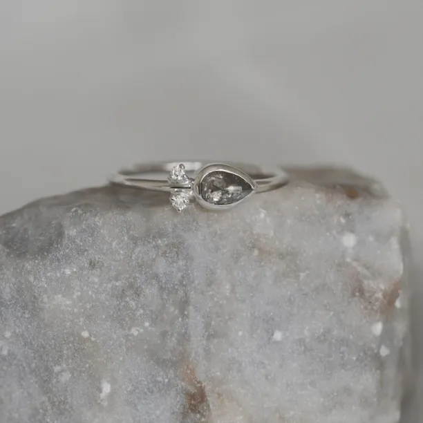 Zlatý prsten s diamantem salt and pepper 0.32ct NANCY Image