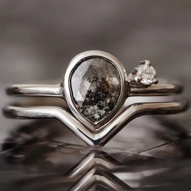 Zlatý prsten s diamantem salt and pepper 0.6ct MICHELLE Image