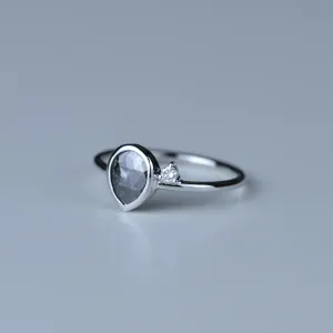 Zlatý prsten s diamantem salt and pepper 0.6ct MICHELLE Thumbnail