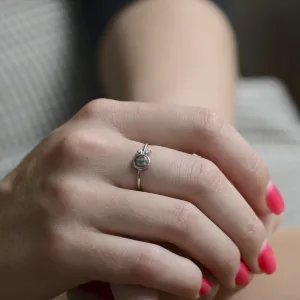 Zlatý prsten s diamantem salt and pepper MELISSA Thumbnail