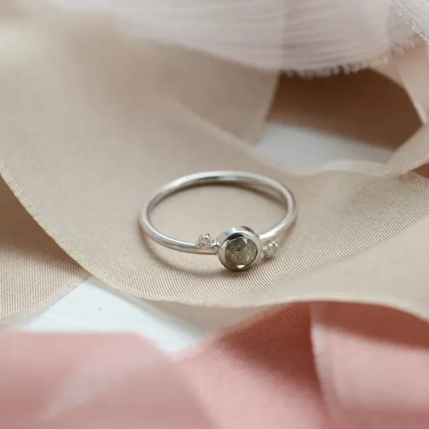 Zlatý prsten s diamantem salt and pepper 0.45ct LAUREN Image