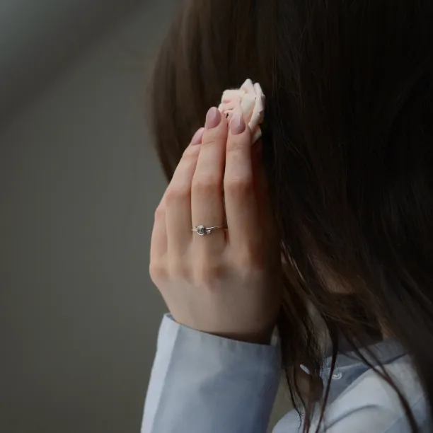 Zlatý prsten s diamantem salt and pepper 0.45ct LAUREN Image