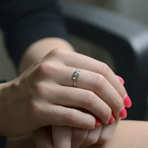 Zlatý prsten s diamantem salt and pepper 0.45ct LAUREN Image