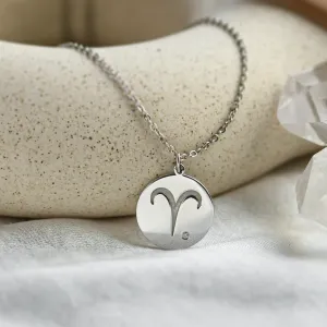 Diamond pendant with a sign of zodiac ZODI Thumbnail