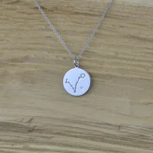 Stříbrný přívěsek se souhvězdím zvěrokruhu a diamantem ZODIAC Thumbnail