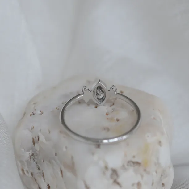 Zlatý prsten s diamantem salt and pepper 0.2ct SABI Image