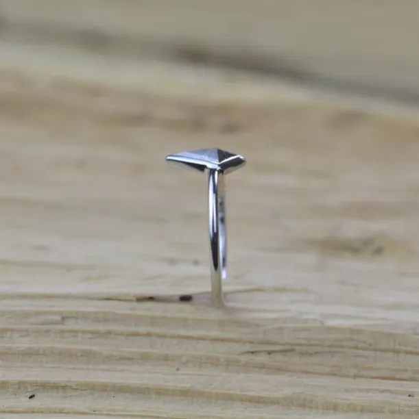 Zlatý prsten s diamantem  salt and pepper CHRIS Image