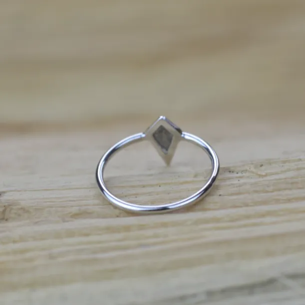 Zlatý prsten s diamantem  salt and pepper CHRIS Image