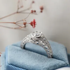 Platinový prsten s diamanty 0.68ct OSLO Thumbnail