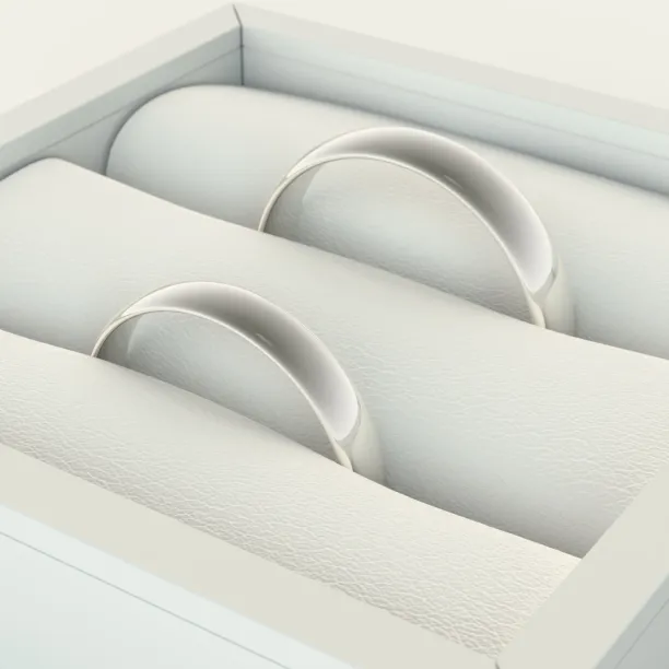 Komfortní snubní prsteny z platiny YORK Image