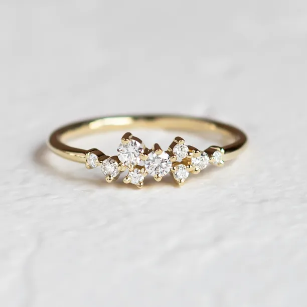 Diamond cluster ring CLARA Image