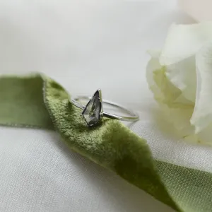 Zlatý prsten s diamantem  salt and pepper FREDA Thumbnail