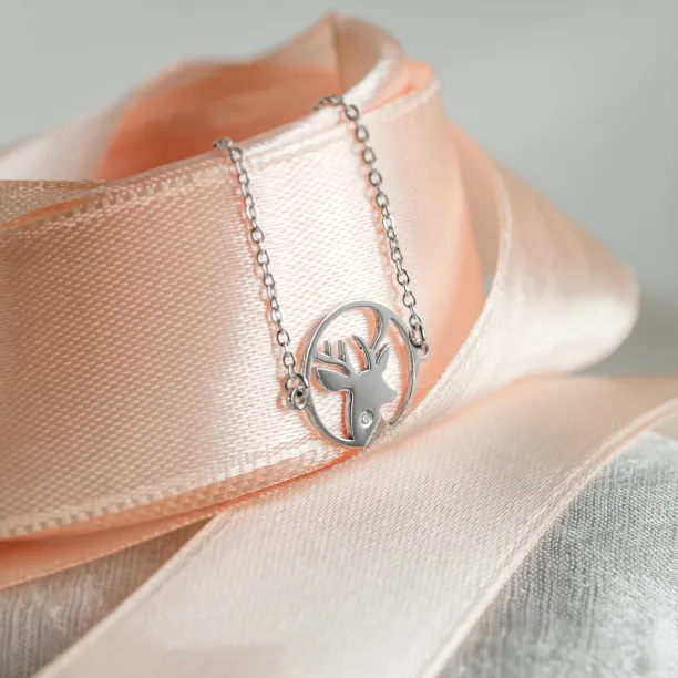 Stříbrný náramek ve tvaru jelena APRIL Image