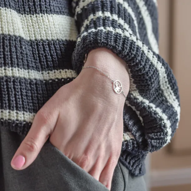 Zlatý náramek ve tvaru jelena APRIL Image