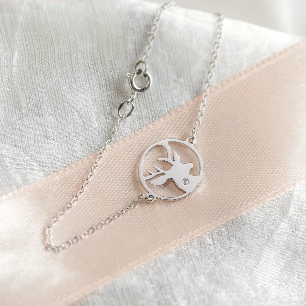 Zlatý náramek ve tvaru jelena APRIL Image