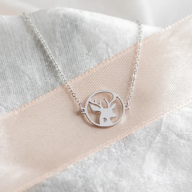 Zlatý náramek ve tvaru jelena APRIL Image