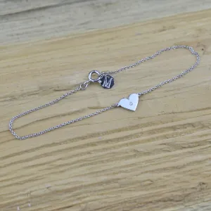 Stříbrný náramek s diamantem CINDY Thumbnail