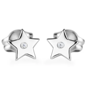 Zlaté minimalistické náušnice s diamanty EMILY Thumbnail