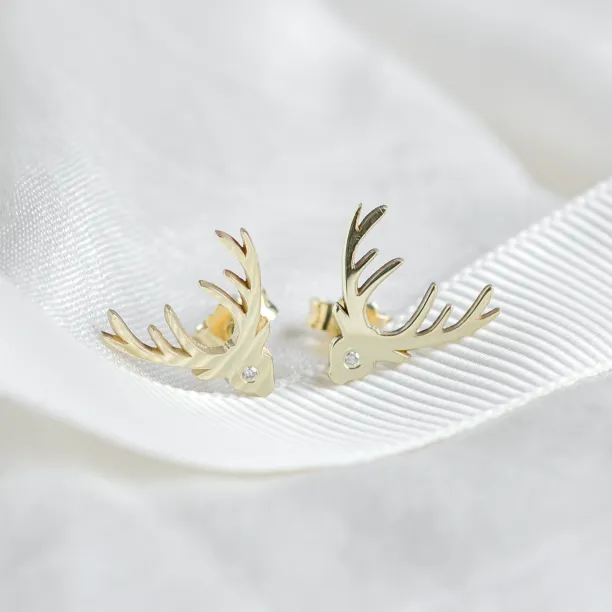 Stylové zlaté náušnice s diamanty LOIS Image