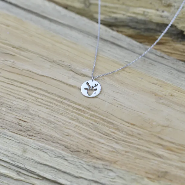 Stylový stříbrný přívěsek s diamantem ANN Image