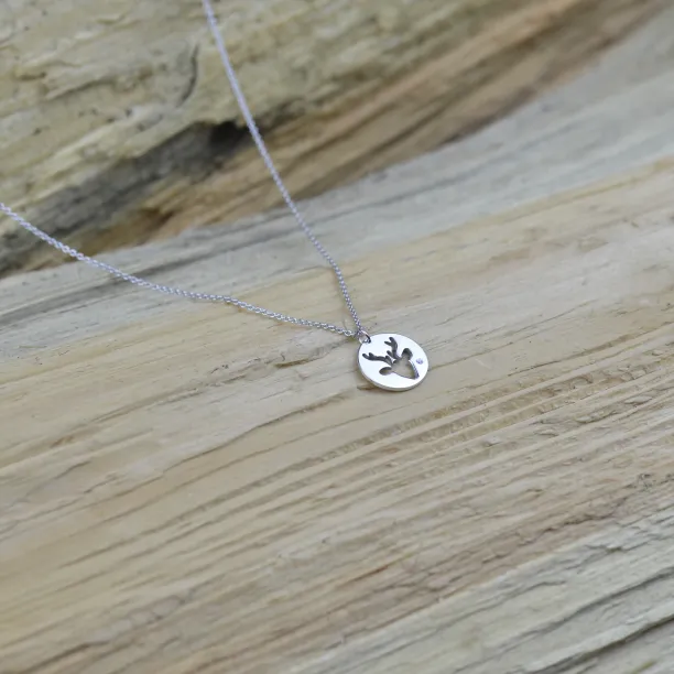 Stylový stříbrný přívěsek s diamantem ANN Image