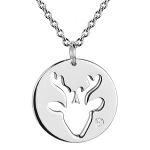 Stylový stříbrný přívěsek s diamantem ANN Thumbnail