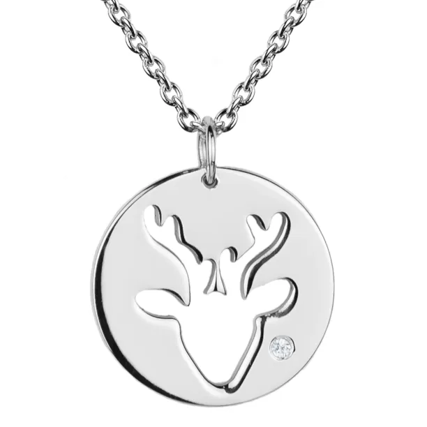 Stylový zlatý přívěsek s diamantem ANN Image