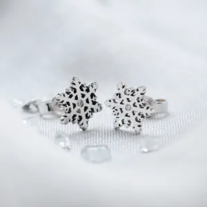 Stříbrné vločky ARIANA s diamanty Thumbnail