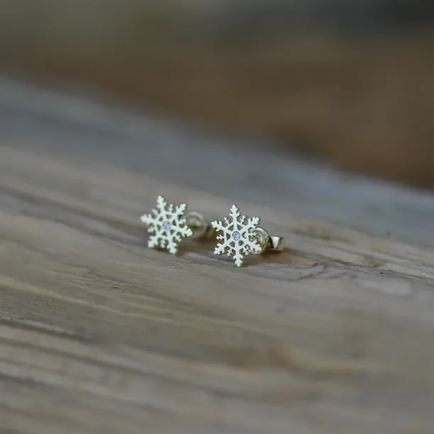 Zlaté vločky ARIANA s diamanty Image