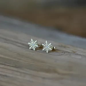 Zlaté vločky ARIANA s diamanty Thumbnail