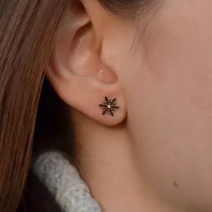 Zlaté vločky ARIANA s diamanty Thumbnail