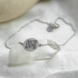 Originální stříbrný náramek s QR kódem ALEXA Thumbnail