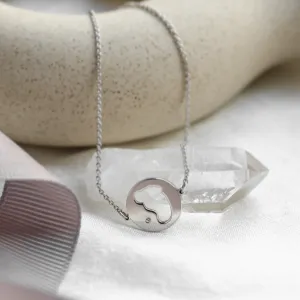 Zlatý náramek ve tvaru dětské stopy ZOE s diamantem Thumbnail