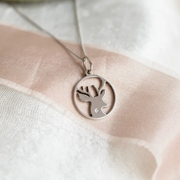 Stříbrný přívěsek s diamantem IVY Image