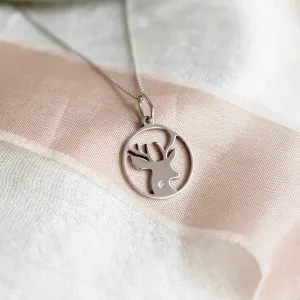 IVY Golden pendant with a diamond Thumbnail