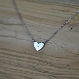 Diamond necklace in the shape of the heart LILLIAN Thumbnail