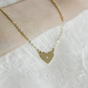 Diamond necklace in the shape of the heart LILLIAN Thumbnail