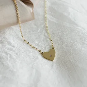Diamond necklace in the shape of the heart LILLIAN Thumbnail