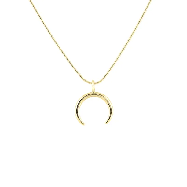 Zlatý náhrdelník ve tvaru půlměsíce ANEBY Image