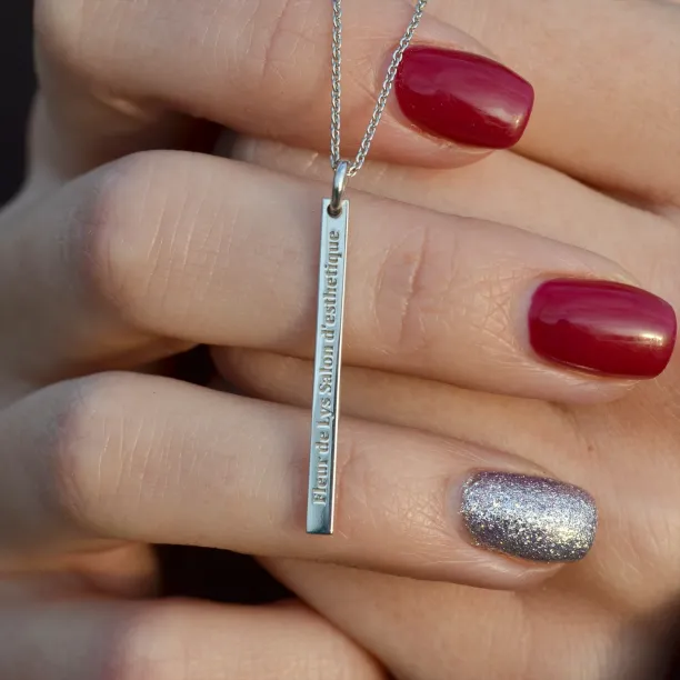 Zlatý minimalistický náhrdelník s možností gravíru ODDA Image