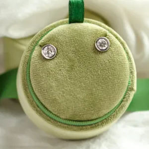 Zlaté minimalistické náušnice s diamanty KLOFTA Thumbnail