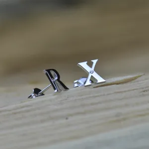 Personalizované náušnice s diamantem ze stříbra QUNTI Thumbnail