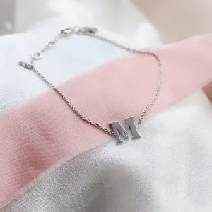 Stříbrný náramek s písmenkem a diamantem KALIN Thumbnail