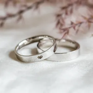 ALISA heart shape gold wedding rings Thumbnail