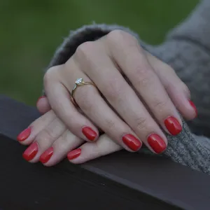 Zásnubní prsten s moissanitem 0.5ct JURE  Thumbnail