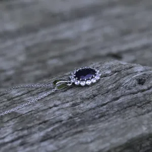 Luxusní zlatý přívěsek se safírem a diamanty JUFILI Thumbnail