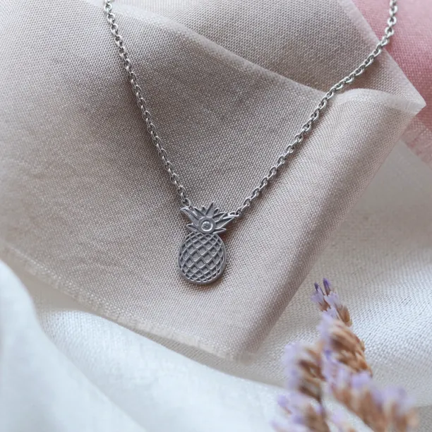 Originální stříbrný přívěsek v podobě ananasu s diamantem VINI Image