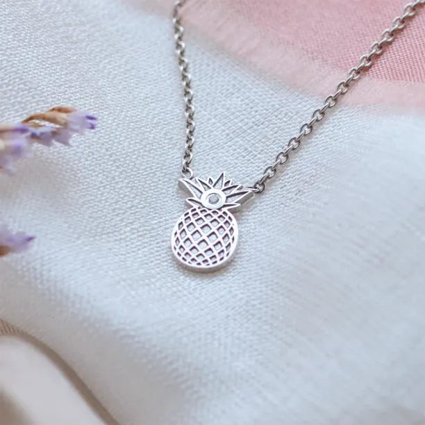 Originální zlatý přívěsek v podobě ananasu s diamantem VINI Image